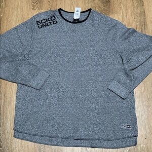 Ecko Unlimited Charcoal Long Sleeve Crewneck sweater